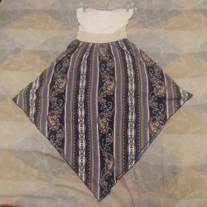 Strapless summer dress